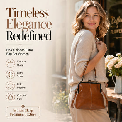 Vintage Kiss-Lock Bag – 2-in-1 Carry & Organized