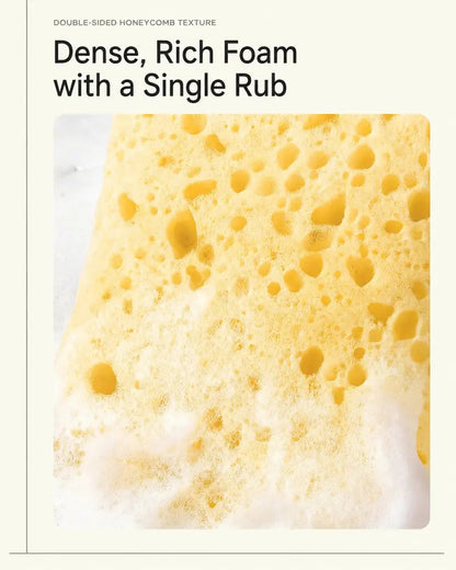 🔥LAST DAY 50% OFF🛒🧽 2-Pack Soft Bath Sponge with Soap Pocket | Quick Foaming Shower Scrub Sponge for Smooth Skin & Daily Body Cleaning ✨