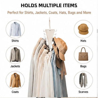 [BUY 1 GET 1 FREE] 360° Rotating V-Shaped Closet Organizer
