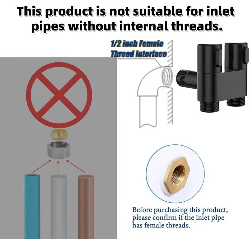 🔥Last Day 50% OFF🔥 1-In-2-Handheld Out Dual Control Valve Bidet Sprayer for Toilet
