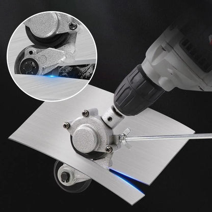 Electric Drill Plate Cutter Attachment | Portable Metal Sheet Shear Nibbler