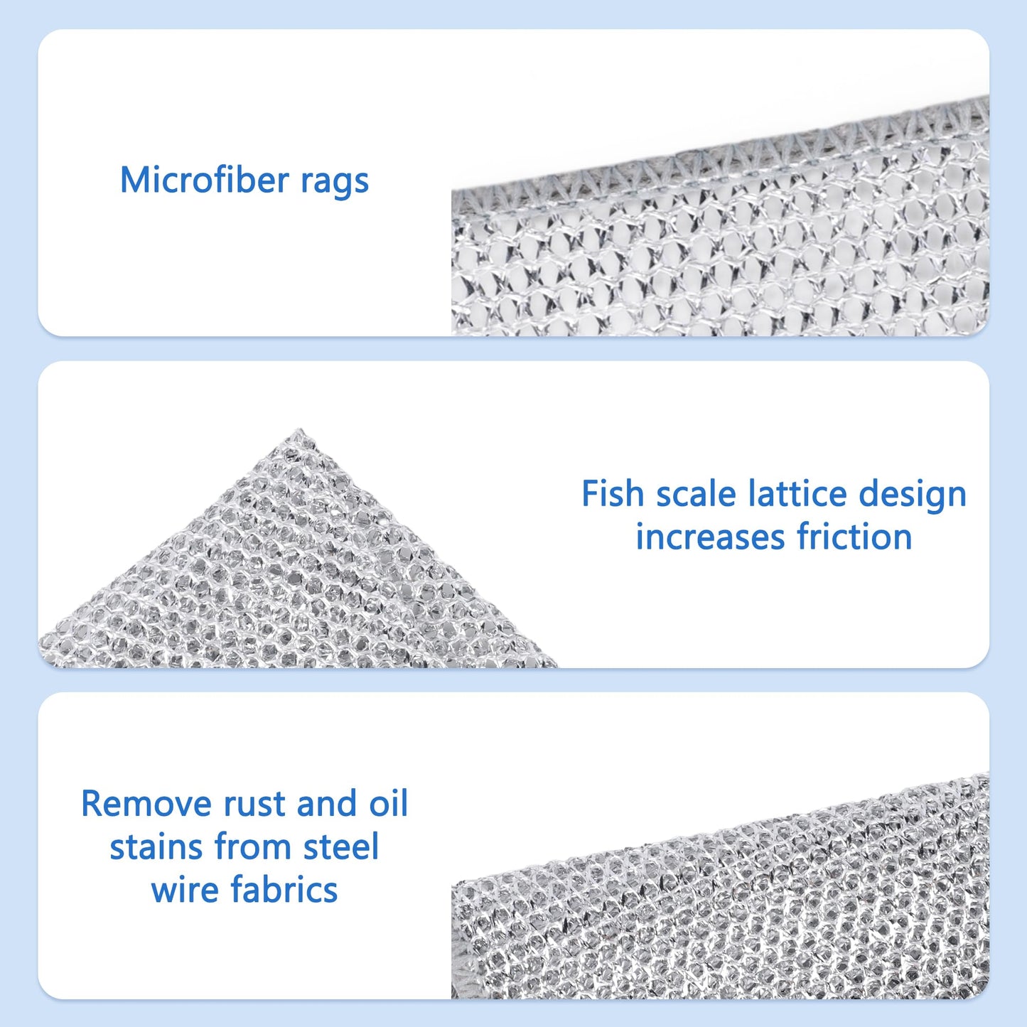 Reusable Diamond Weave Scrubber Cloths – Tough on Stains, Gentle on Surfaces