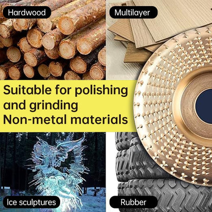 3PCS Wood Carving Disc Set, 4 Inch Wood Cutting Discs for Angle Grinder