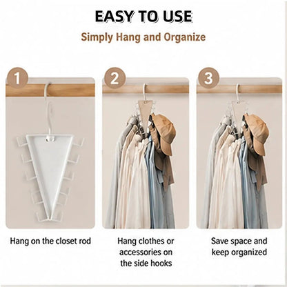 [BUY 1 GET 1 FREE] 360° Rotating V-Shaped Closet Organizer