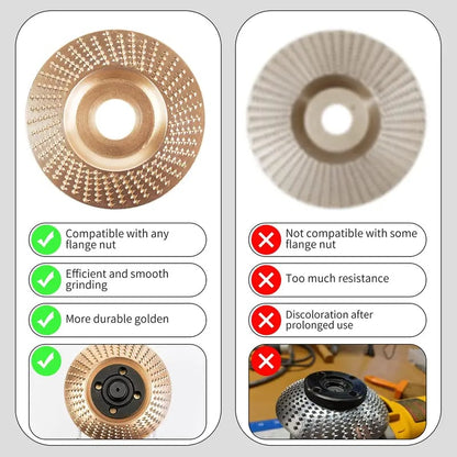 3PCS Wood Carving Disc Set, 4 Inch Wood Cutting Discs for Angle Grinder
