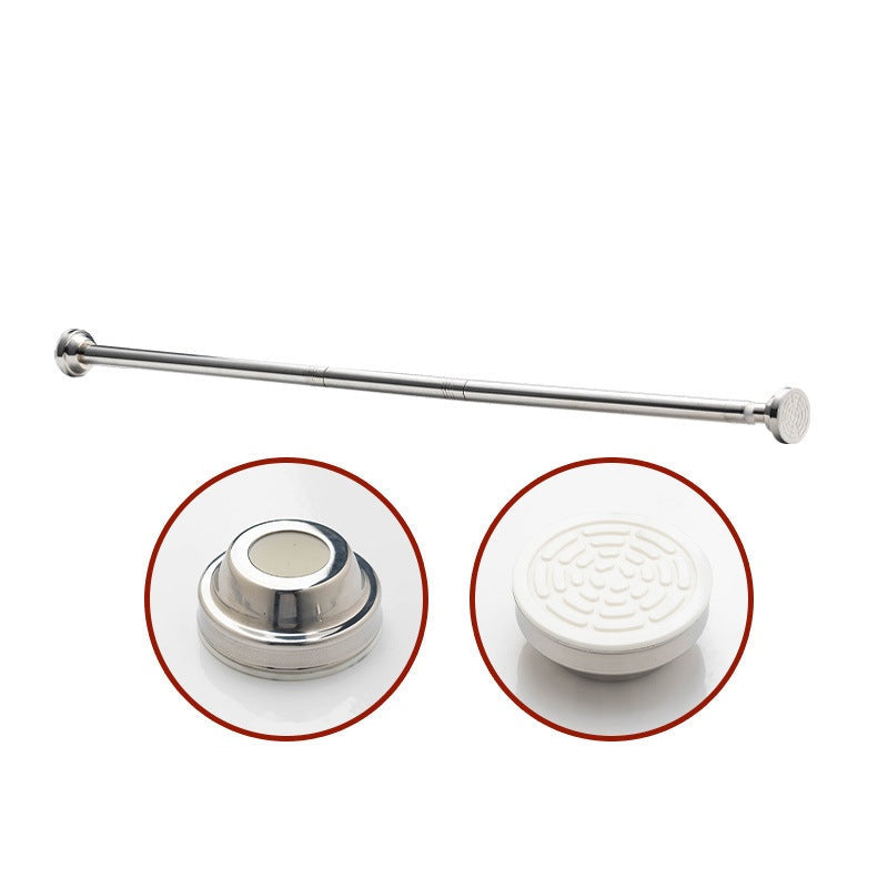 ✨ Install in seconds without drilling—adjustable tension rod for smarter storage at home 🏠