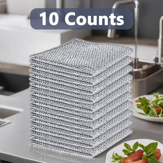 Reusable Diamond Weave Scrubber Cloths – Tough on Stains, Gentle on Surfaces